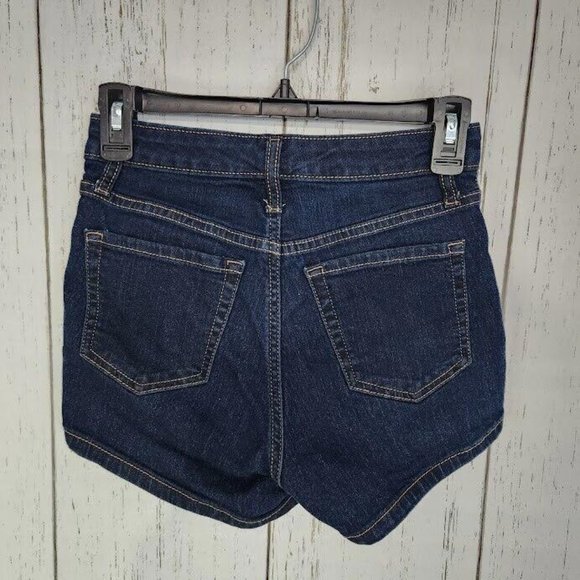 Wild Fable Solid Denim High Rise Flat Front Womens Size 2 Casual Blue Shorts - Picture 7 of 7
